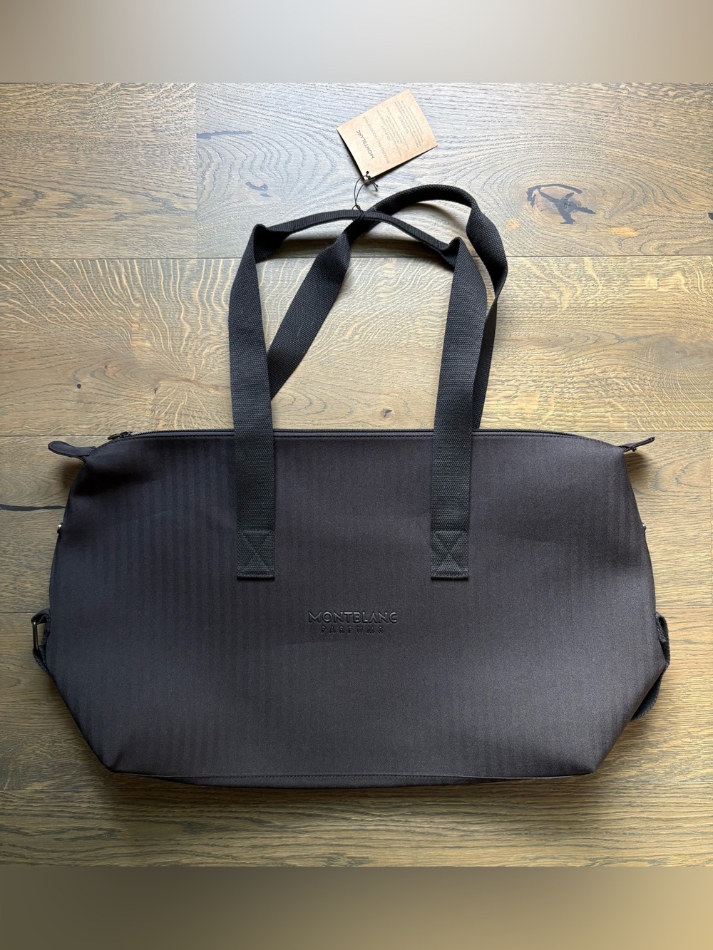 New Montblanc Perfumes Weekend Duffel Travel Bag In Black
